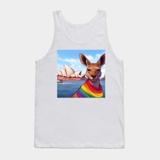 Gay Pride Kangaroo (Sydney, Australia) Tank Top